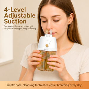 Irrigador <span class=keywords><strong>Nasal</strong></span> Eléctrico de Venta Caliente con Tanques Separados para Agua Limpia y Residual, Impermeable IPX7, Cargador Inalámbrico, Máquina para Alivio Sinusal - Product Image 3