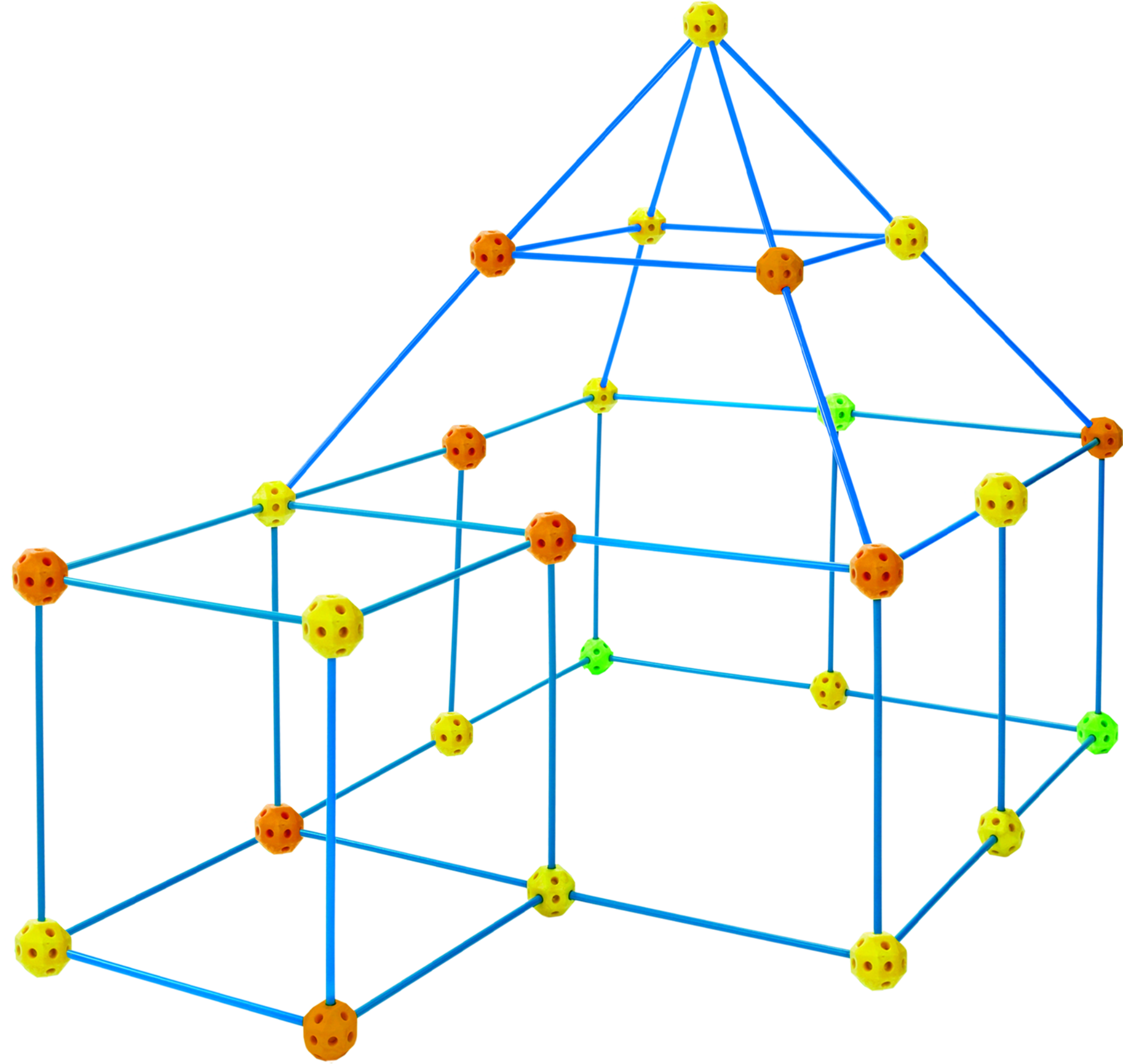 Уличный детский форт 72 шт. строительный форт Обучающие игрушки Пластиковые сумасшедшие форты Домашняя игра семейная забавная игра amazon популярный товар