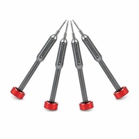 Jeu de tournevis de précision, embouts en acier S2, poignée en alliage d'aluminium, Torx Phillips, outil de réparation pour téléphone portable et ordinateur portable, 6 pièces, 123,6 mm