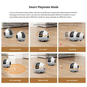 Robots pour animaux de compagnie haut de gamme, robots de surveillance pour chats et chiens de haute qualité, vente en gros, dispositif de sécurité domestique IA, robots pour animaux de compagnie - Product Image 5