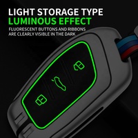 Coque de clé en alliage de zinc disponible en stock, résistante à l'usure, en métal et silicone, pour clé de voiture MG, avec logo personnalisé.