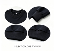 Haut thermique unisexe à col montant 260g en polaire chaude à manches longues, sweat-shirt doux et extensible décontracté pour l'automne et l'hiver, grandes tailles M-5XL