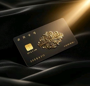 นามบัตรพลาสติกพีวีซีสีดำด้านออกแบบได้ตามต้องการ - Product Image 6