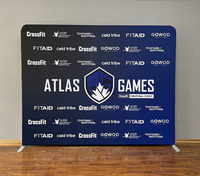 Support de bannière en tissu enroulable portable personnalisé avec impression numérique pour événements sportifs et jeux, utilisable comme couverture de table ou toile de fond suspendue