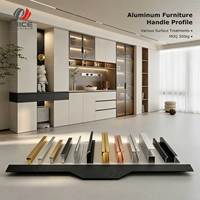 Poignée de meuble de cuisine en aluminium J-Pull 6063-T5, finition anodisée, pour armoire, tiroir, meuble, profil encastré, décorations découpées