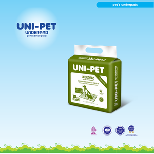 Uni Pet 60x60 10 12P, almohadillas desechables que mantienen a las mascotas secas y limpias con capas absorbentes fuertes para una protección higiénica diaria. - Product Image 2