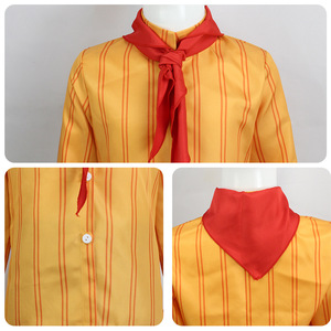 Disfraz de Antonio Marig, camisa a rayas amarillas, pantalones marrones, pajarita roja, traje unisex para niños y adultos, traje de programa de televisión - Product Image 3
