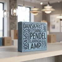Boîte d'emballage personnalisée pour lampe suspendue, en carton imprimé, pour présentation en magasin, OEM ODM