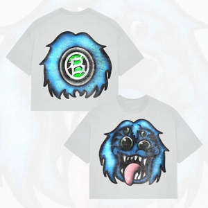 Camisetas de Hombre de Alta Calidad, Estilo Urbano, con Estampado Gráfico Y2K, 100% Algodón Grueso de 300 g/m², Corte Cuadrado, Personalizadas - Product Image 2