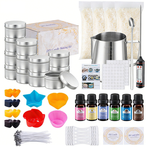 Recipiente para Velas con Tapa Metálica en Forma de Domo, Caja de Lujo, Cera con Fragancia Natural, Presentación de Productos de Boutique - Product Image 1