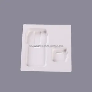 Good Quality China Manufacturer White Form Molded Pulp Electronics Tray