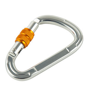 Mosquetón Tipo D de Alta Calidad de <span class=keywords><strong>25</strong></span> <span class=keywords><strong>KN</strong></span> para Escalada en Roca y Montañismo, Diseño Giratorio en Forma de D para Senderismo y Escalada - Product Image 2
