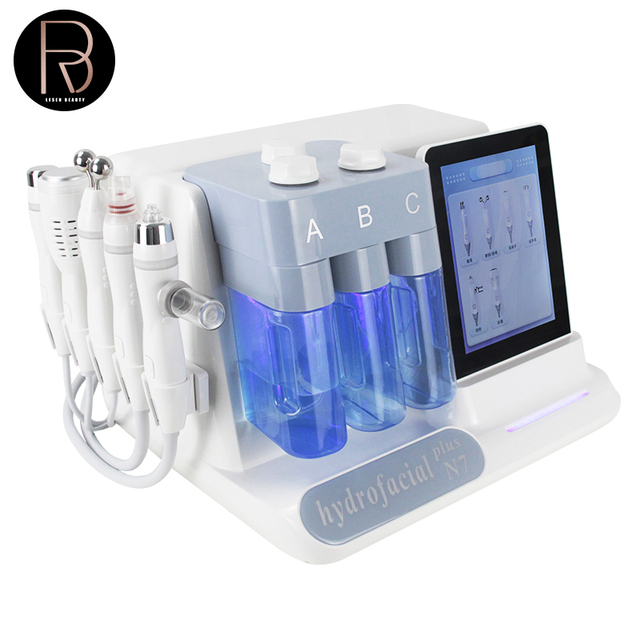 6 in 1 Hydrogen Oxygen Facial Machine H2O2 Hydra Dermabrasion Facials Machine