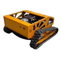 Mini tondeuse à gazon robotisée sans fil avec télécommande, portée de 500 m, qualité professionnelle, moteur à essence 250 cc, châssis en acier