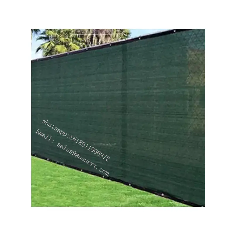 Direct factory customize HDPE UV Resistant dark green Privacy Screen Fence Mesh /Windbreaker Net/Anti Wind Net For Tennis Court