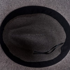 <span class=keywords><strong>100</strong></span>% <span class=keywords><strong>lana</strong></span> gris otoño Fedora sombrero bandas señoras hombres Fedora sombreros ala ancha lujo Fedora sombreros hombres - Product Image 4