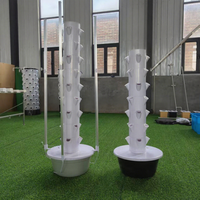 Système de tour hydroponique verticale 5-9 étages 20-36 sites de plantation Pompe ABS durable Kit d'agriculture intérieure et extérieure Irrigation Hydroponique