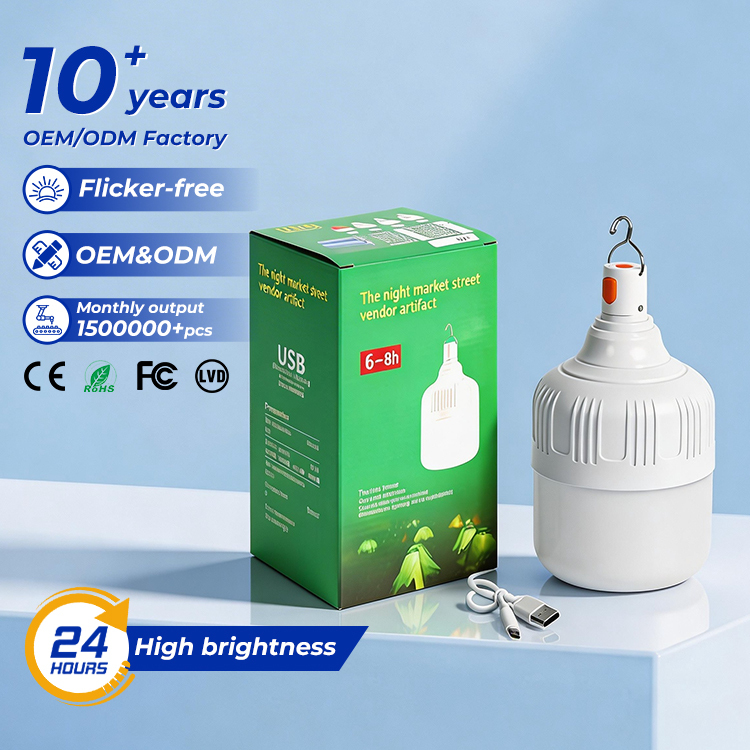 Wholesale Price Outroom Camping 10W 20W 30W 40W 50W Led Rechargeable Emergency Light Bulbs