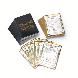 Custom Printing Simple Question and Answer Game Economic Financial Literacy Flash <b>Cards</b> for Kids - Product Image 3