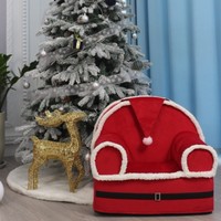 Abnehmbarer Bezug Kinder-Sofa-Sessel mit Weichschaum-Armlehnen Weihnachtsmann-Form für Wohnzimmer & Schlafzimmer