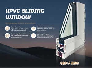 Fenêtre coulissante à <span class=keywords><strong>double</strong></span> <span class=keywords><strong>vitrage</strong></span>, prix avantageux, profil de fenêtre coulissante de haute qualité, personnalisable et poli - Product Image 6