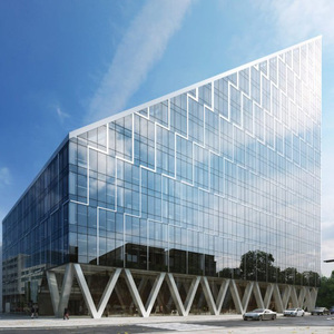 <span class=keywords><strong>Prix</strong></span> des murs rideaux en verre par <span class=keywords><strong>M2</strong></span> Double <span class=keywords><strong>façade</strong></span> en verre isolé en aluminium Mur rideau en verre structurel incurvé plat - Product Image 2