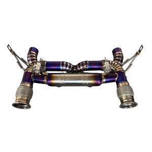 Vortex ท่อไอเสีย valvetronic ไทเทเนียมสำหรับ lambLamborghini Huracan EVO STO ท่อ X คู่สีม่วงเผาสีฟ้า catback - Product Image 1