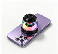 Lampe de nuit RGB multifonctionnelle colorée, haut-parleur Bluetooth musical, réveil, chargeur sans fil magnétique 15W, support de téléphone portable flexible