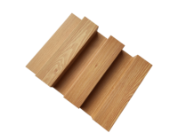 Panneaux de bardage extérieur en composite WPC de Foshan, panneaux de plafond cannelés, panneaux muraux en bois-plastique PVC, panneaux muraux en PVC, composite