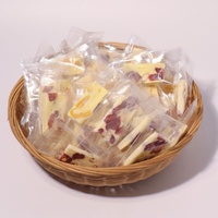 Barres de gâteau au lait fraise-mangue, bonbons gélifiés fruités, moelleux et croquants, avec amandes, en vrac 500g, OEM, vente en gros