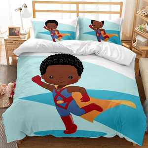 HD 3D Digital Printing Floral Plant African Men's and Women's Luxury Duvet Cover Set 3 Pcs Home Design Large Double Bed - Product Image 5