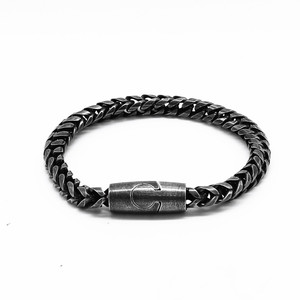 yunnique Unisex <b>Titanium</b> Steel Bracelet 200mm Magnetic Clasp Geometric Design Gift Jewelry - Product Image 1