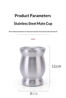 Gourde isotherme sous vide de 8 oz en acier inoxydable 304 avec filtre-cuillère fonctionnel et paille, tasse à thé réutilisable pour café