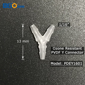 1/4in pvdf phụ kiện đường ống Ozone kháng bằng Y nối O3 phụ kiện - Product Image 3