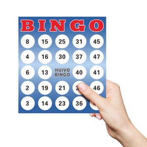 Nuevo Juego de Bingo Familiar 2025 con Impresión Digital Personalizada, Tarjetas de Bingo de Cartón, Boletos de Bingo con Tirador - Product Image 1