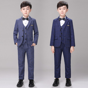 Nouveauté 2025 – Ensembles de Vêtements en Laine pour Enfants Garçons – <span class=keywords><strong>Blazer</strong></span> à Carreaux et Costume Décontracté Deux Pièces pour Garçon – Vente en Gros - Product Image 3