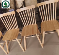 Grande quantité et chaise de salle à manger en bois massif moderne et bon marché pour bureau à domicile, hôtel, restaurant et salle à manger