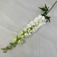 NINI Fleurs Artificielles en Gros, Grandes Fleurs de Delphinium en Soie Bleues et Violettes, Delphinium Larkspur pour Mariage et Décoration Intérieure
