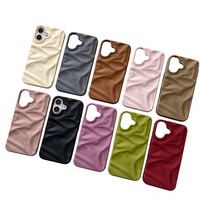 Nouvelle coque de téléphone portable transparente antichoc en TPU à motif ondulé pour iPhone 16 17 18 Pro Max pour filles et femmes