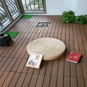 Dalles de terrasse carrées en WPC à prix de gros, pour patio, à assembler soi-même, revêtement de <span class=keywords><strong>sol</strong></span> composite WPC extérieur à clipser, pour usage domestique - Product Image 4