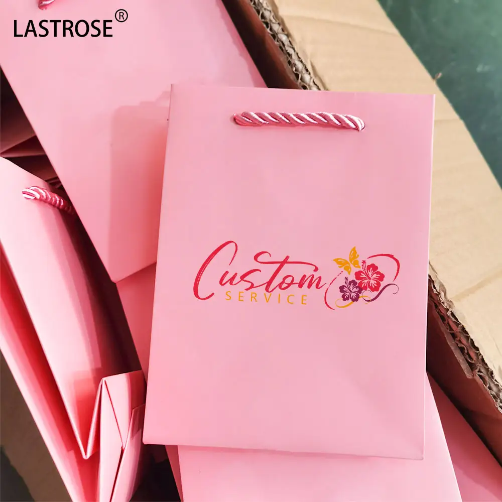 Wholesale Factory Price Tote Luxury Gift Clothing Paper Shopping Bags With Handles Costom Your Own Logo