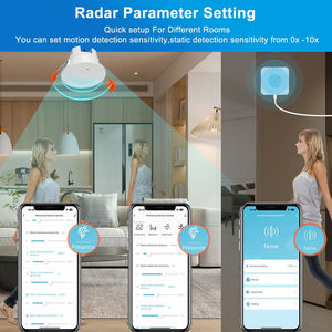 Sensor de <span class=keywords><strong>Presencia</strong></span> Humana Inteligente Wi-Fi DUOMEI Tuya con Radar de Onda Milimétrica, Control por Aplicación, <span class=keywords><strong>Detector</strong></span> de Techo para el Hogar - Product Image 3