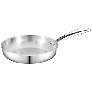 Nhà máy 7 cái tri-ply nấu ăn chậu và Chảo thép không gỉ Sauce <span class=keywords><strong>Pan</strong></span> <span class=keywords><strong>Frying</strong></span> <span class=keywords><strong>Pan</strong></span> đồ dùng nhà bếp Bộ đồ nấu nướng - Product Image 2