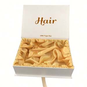 Cajas de Empaque para Cabello Personalizadas al por Mayor, Paquetes Blancos para Pelucas, Empaque para Extensiones de Cabello - Product Image 3