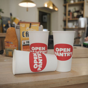 Gobelets à café en papier jetables à double paroi de 16oz du fabricant, fabriqués artisanalement, en PLA, boissons chaudes/froides, peinture PE simple/à dipple, biodégradable - Product Image 4