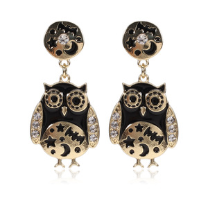 Halloween Cartoon Drop Earrings <b>Crystal</b> Rhinestone Women's Party Fashion Dangle Earrings Zinc Alloy Bezel Setting - Product Image 6