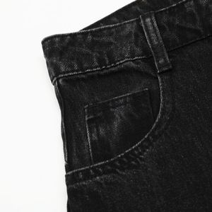 Jeans Baggy <span class=keywords><strong>da</strong></span> <span class=keywords><strong>Uomo</strong></span> Streetwear Vintage di Massima Qualità, Gamba Larga Vestibilità Ampia, <span class=keywords><strong>Pantaloni</strong></span> in Denim Neri Stile Hip Hop con Taglio Ricurvo - Product Image 3