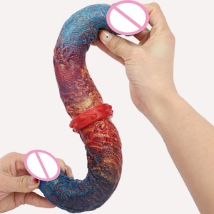 FAAK Hot Sale Double Ended <b>Dildos</b> Fantasy Silicon Sex Toys for Lesbian - Product Image 2