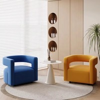 Canapé moderne commercial, fauteuil de manucure, chaises de salon, chaises pour clients, écologiques, durables, pour hôtel et appartement
