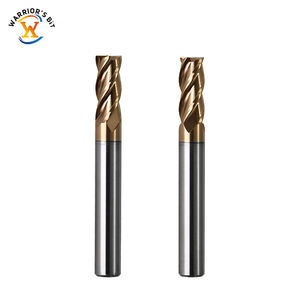 WarriorのODMカスタマイズCNCルーター挿入型フライスカッター4エッジAitinコーティングフラットスクエアエンドミル金属用 - Product Image 6